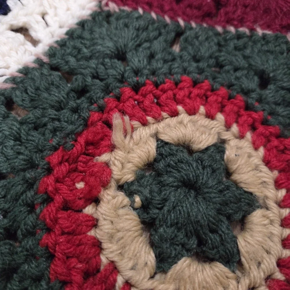 handmade crochet afghan / throw blanket